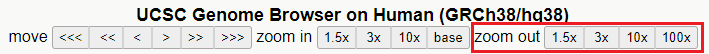 Genome browser navigation